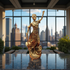 Golden Lady Justice – Symbol of Truth & Balance