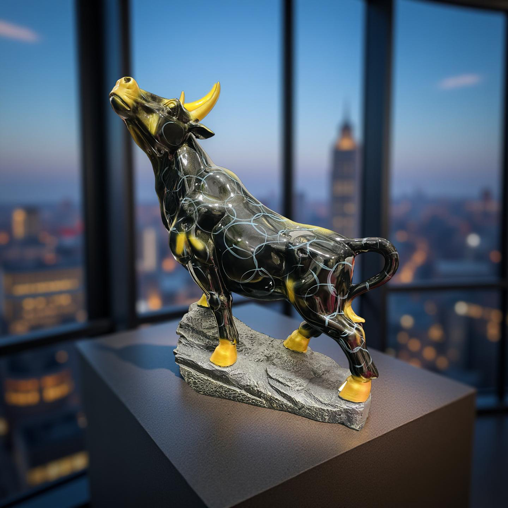 Majestic Bull Figurine – Strength & Power Decor