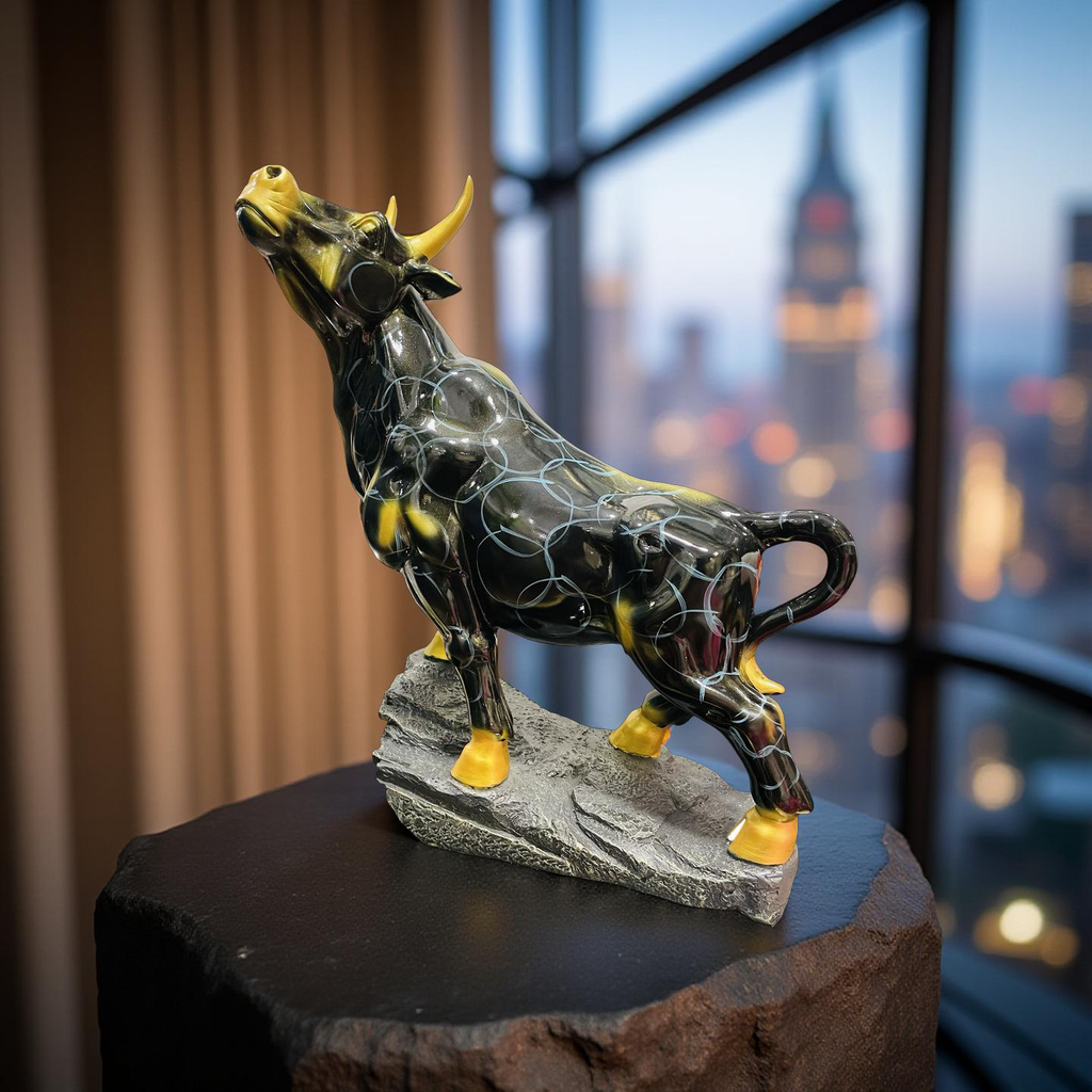 Majestic Bull Figurine – Strength & Power Decor