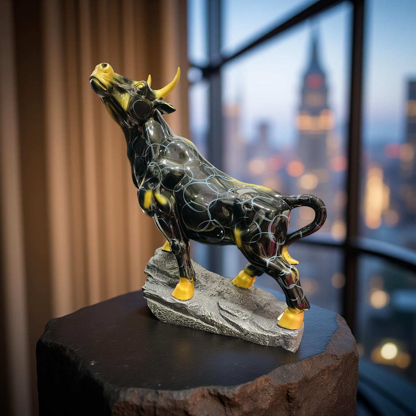 Majestic Bull Figurine – Strength & Power Decor