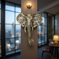 Regal Trunk – Antique Elephant Wall Sculpture