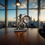 Spartan Valor – Warrior With Spear and Shield Statue
