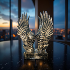 Celestial Wings – Angel Wing Bookends