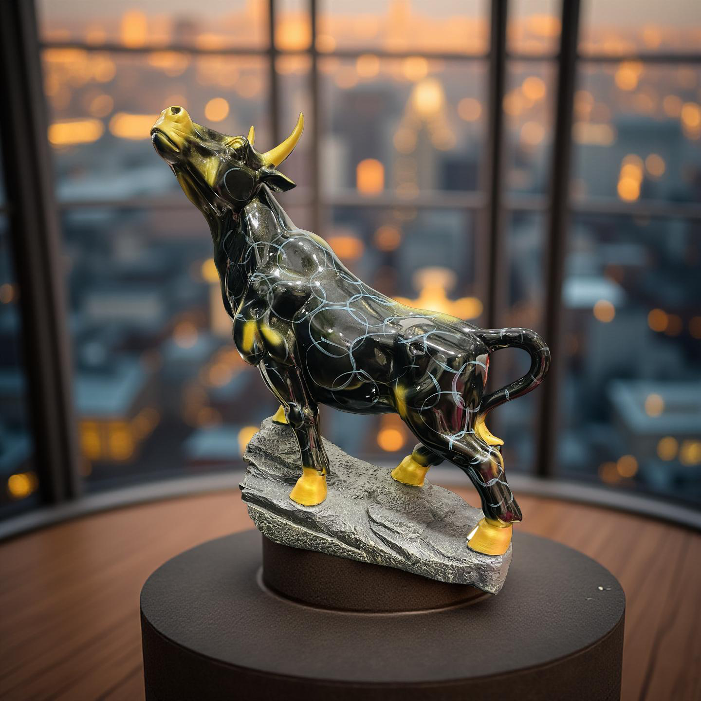 Majestic Bull Figurine – Strength & Power Decor