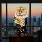 🐯 Majestic Tiger Bust Sculpture
