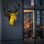 Golden Majesty Deer Wall Mount