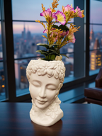 Floral Serenity Lady Face Planter