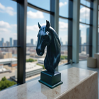 Black Stallion Elegance Sculpture