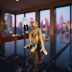 Golden Monkey Lamp