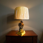 Majestic Lion Resin Table Lamp