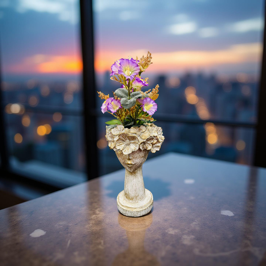 🌸 Golden Blossom Lady Planter