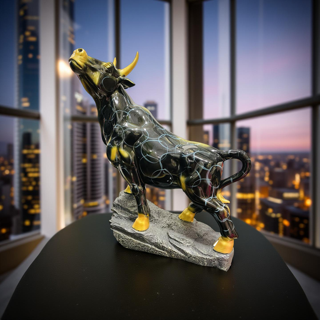 Majestic Bull Figurine – Strength & Power Decor