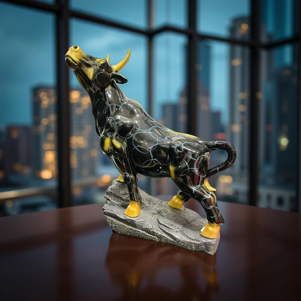 Majestic Bull Figurine – Strength & Power Decor