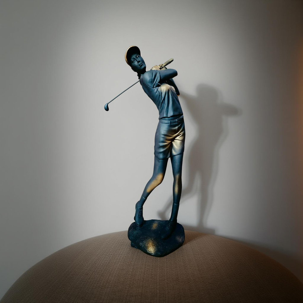 Golfer Swing Sculpture