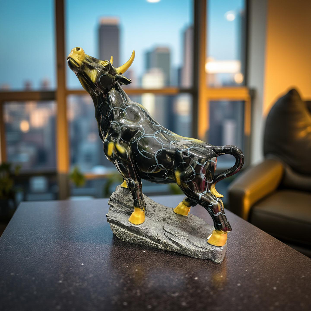 Majestic Bull Figurine – Strength & Power Decor