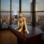 Golden Monkey Lamp