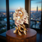 🦁 Regal Lion Head Sculpture