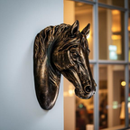 Regal Bronze Stallion – Wall Art Sculpture