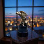 Imperial Gaze – Golden Eagle Head Sculpture