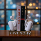 Abstract Thinker Bookends