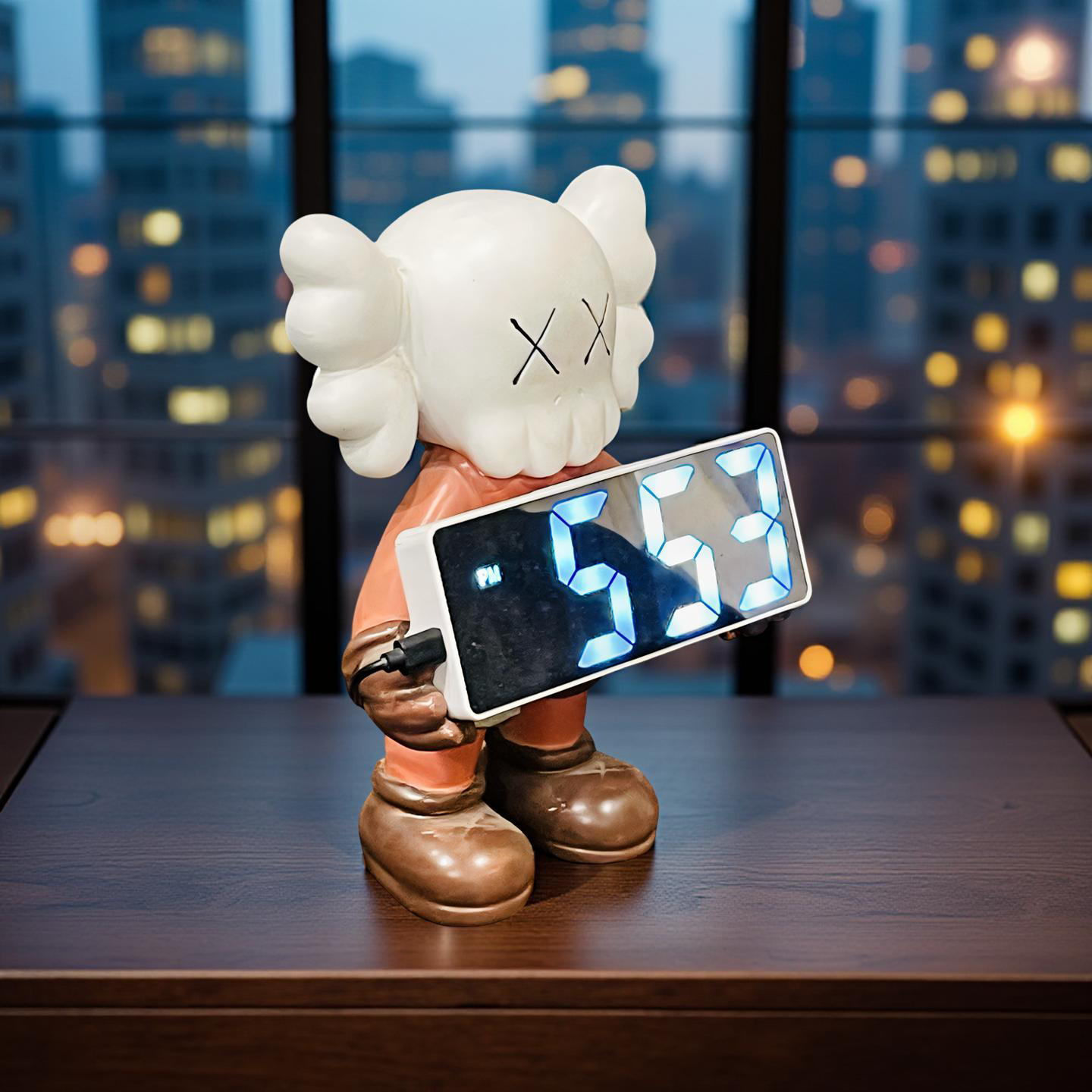 🕰️  KAWS-Inspired Digital Clock Sculpture