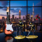 Symphony Musician Figurines with Guitar Accent