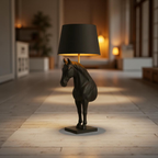 Noir Stallion – Horse Silhouette Table Lamp