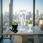 Abstract Thinker with Frame