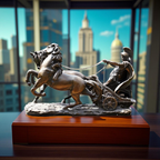 Bronze Valor – Warrior Chariot Sculpture