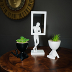 Abstract Thinker with Frame