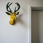 Golden Majesty Deer Wall Mount