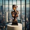 Diana of the Skyline – Marble Goddess Bust