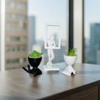 Abstract Thinker with Frame