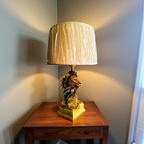 Majestic Lion Resin Table Lamp