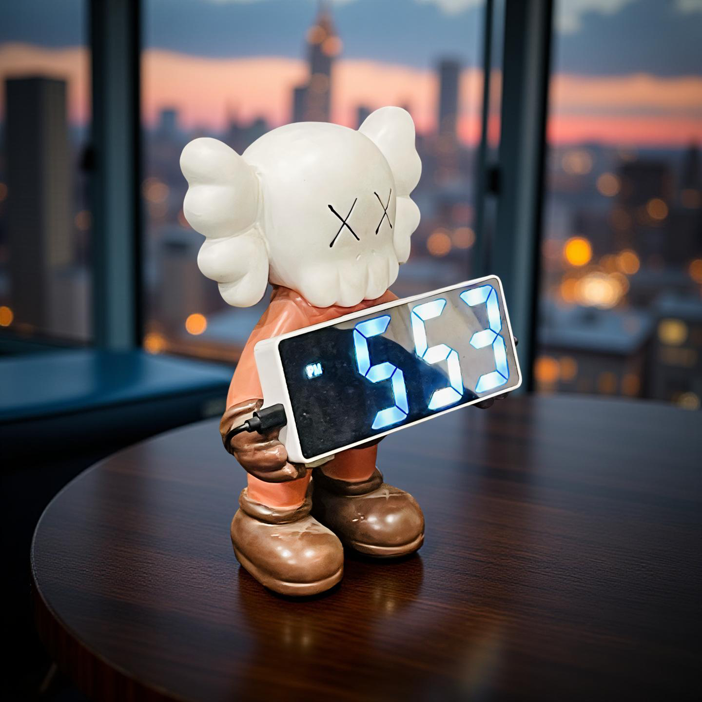 🕰️  KAWS-Inspired Digital Clock Sculpture
