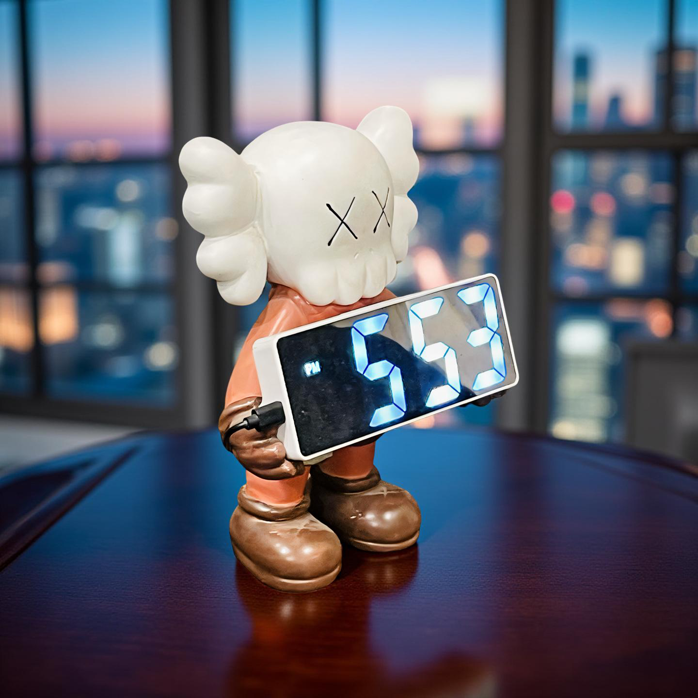 🕰️  KAWS-Inspired Digital Clock Sculpture