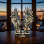 Celestial Wings – Angel Wing Bookends