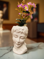 Floral Serenity Lady Face Planter