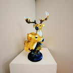 Golden Deer Duo – Couple Table Sculpture