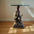 Serenity Cranes – Glass Top Accent Table