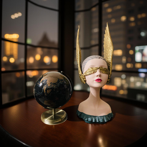 Blind Beauty – Modern Winged Muse Bust