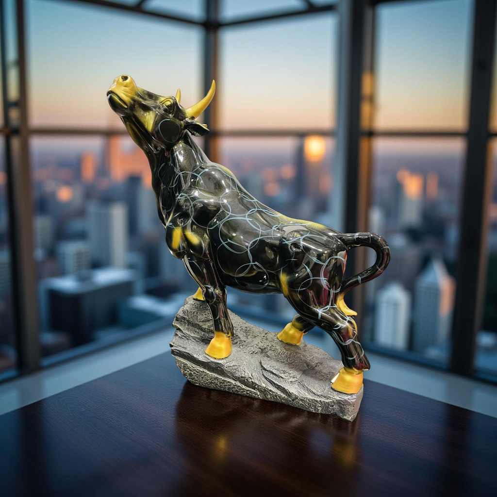 Majestic Bull Figurine – Strength & Power Decor
