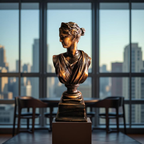 Diana of the Skyline – Marble Goddess Bust