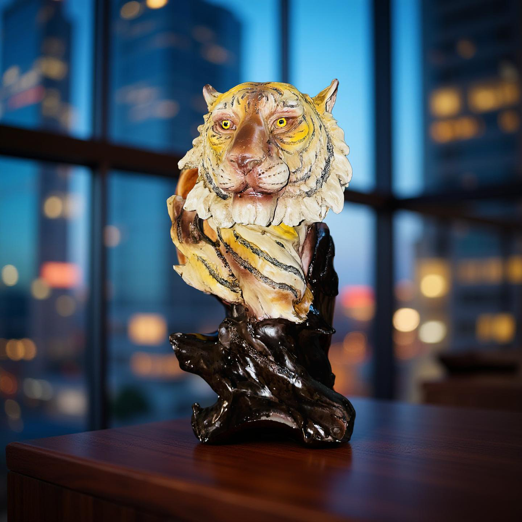 🐯 Majestic Tiger Bust Sculpture