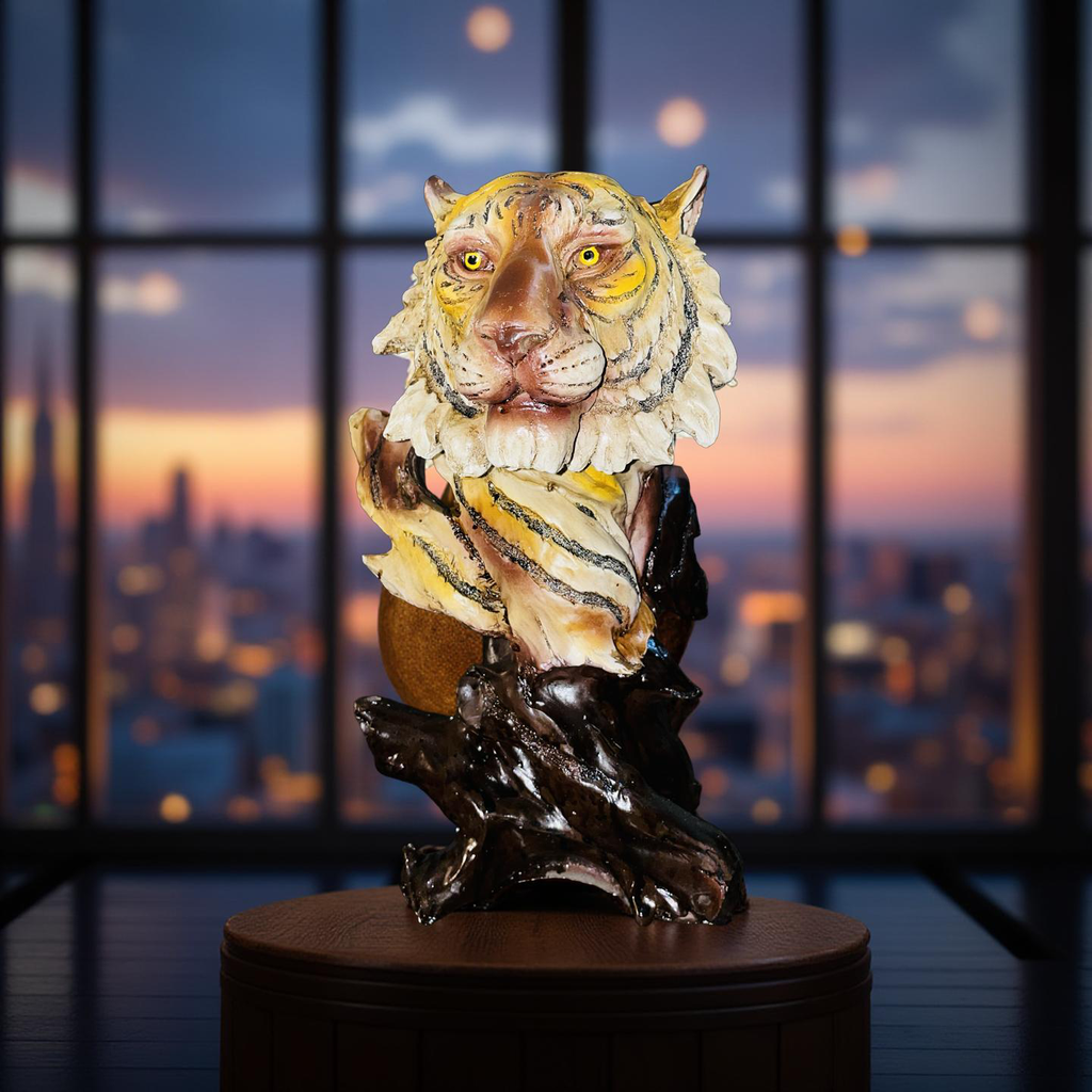 🐯 Majestic Tiger Bust Sculpture