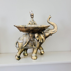 Royal Caravan – Tribal Elephant Bowl Figurine