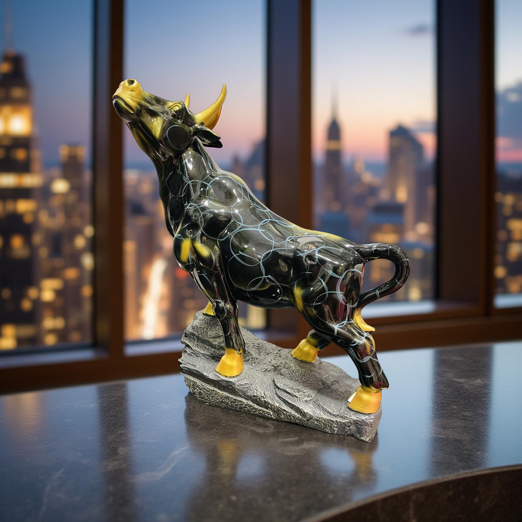Majestic Bull Figurine – Strength & Power Decor
