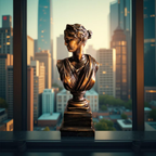 Diana of the Skyline – Marble Goddess Bust
