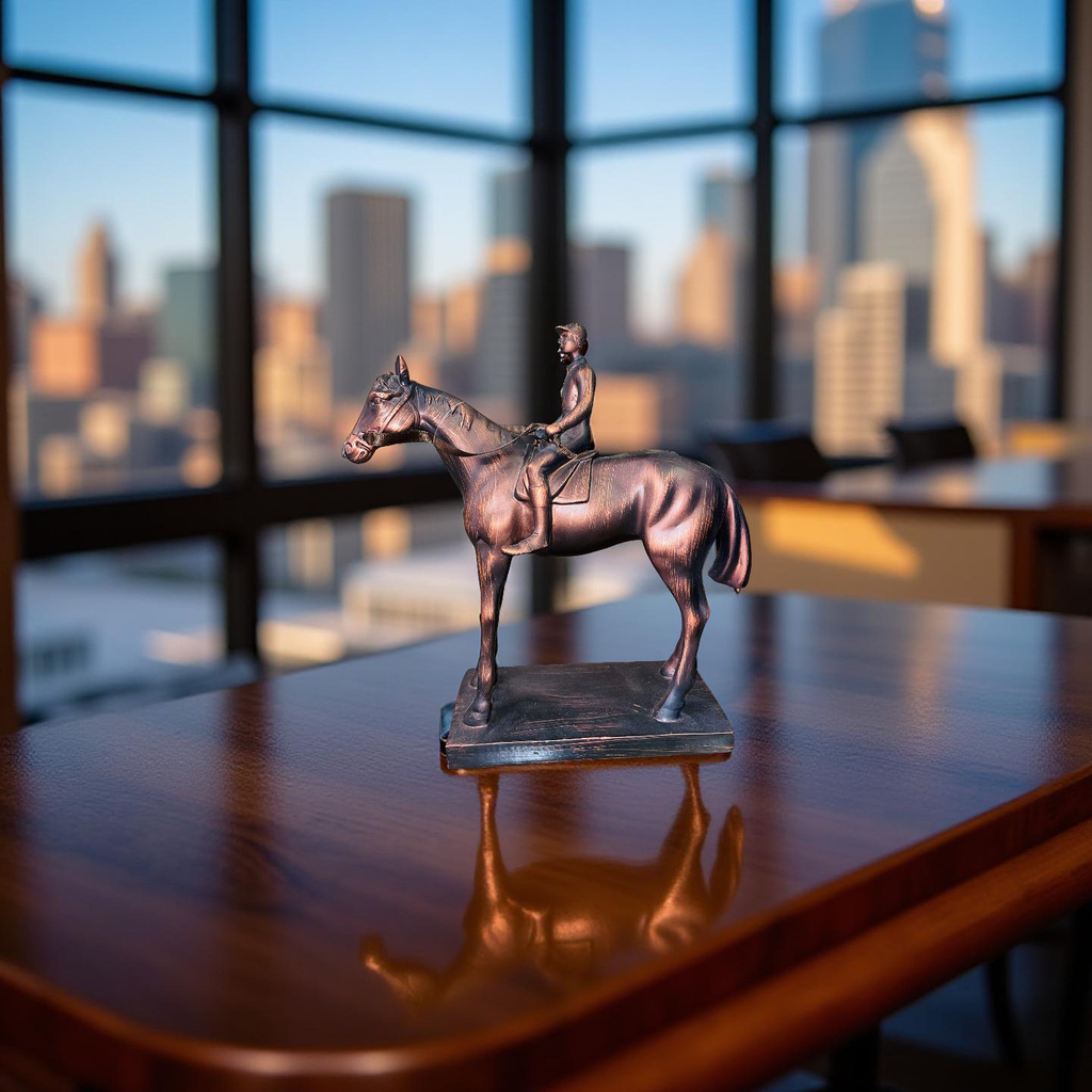 The Rider’s Pride – Resin Horse & Rider Sculpture