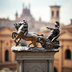 Bronze Valor – Warrior Chariot Sculpture